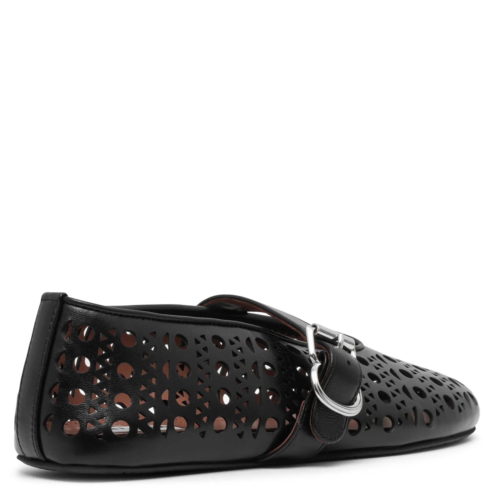 Ballerina black leather ballet flats