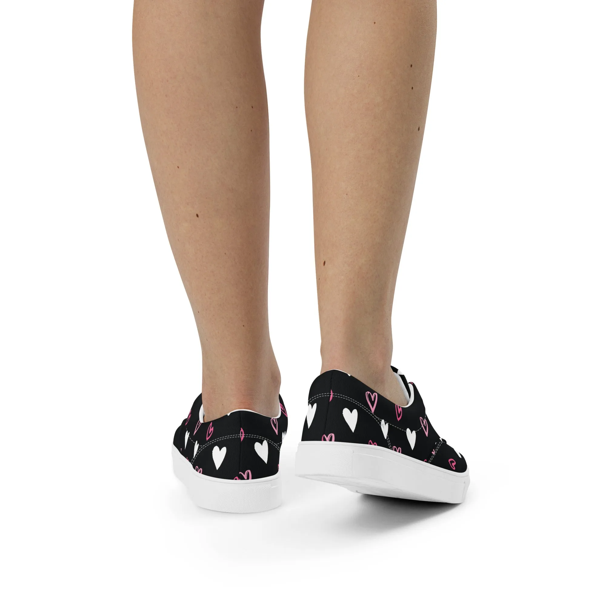 BE MY VALENTINE Women’s Lace-Up Canvas Shoes