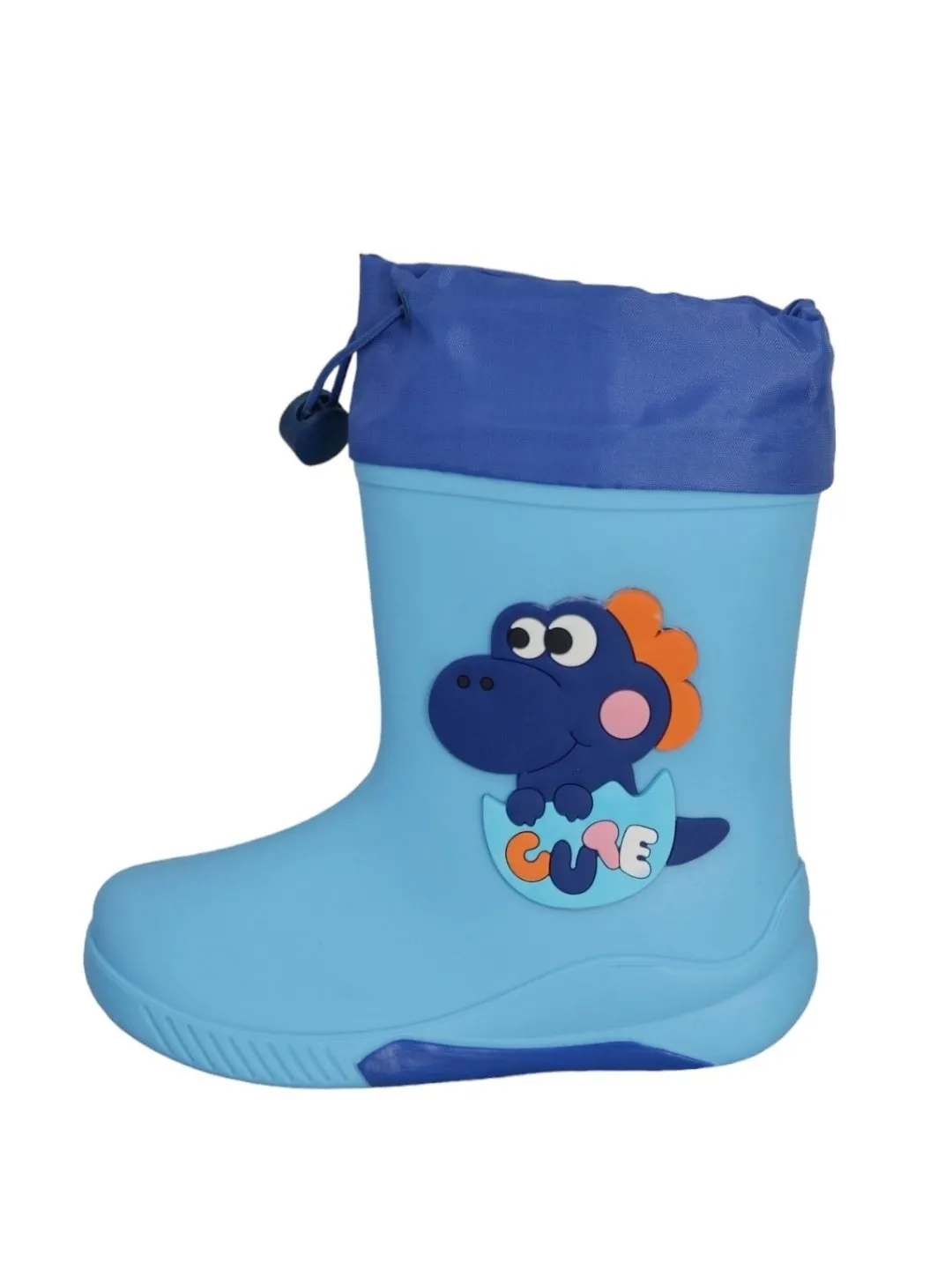 Blue Frog Themed Rain Boots For Boys