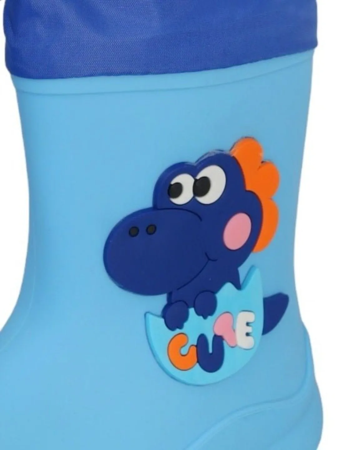 Blue Frog Themed Rain Boots For Boys