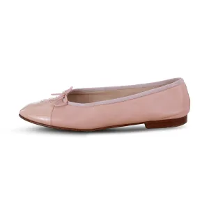 CHANEL CC CAP-TOE FLATS SHOES IN PINK SIZE 40 1/2 LADIES
