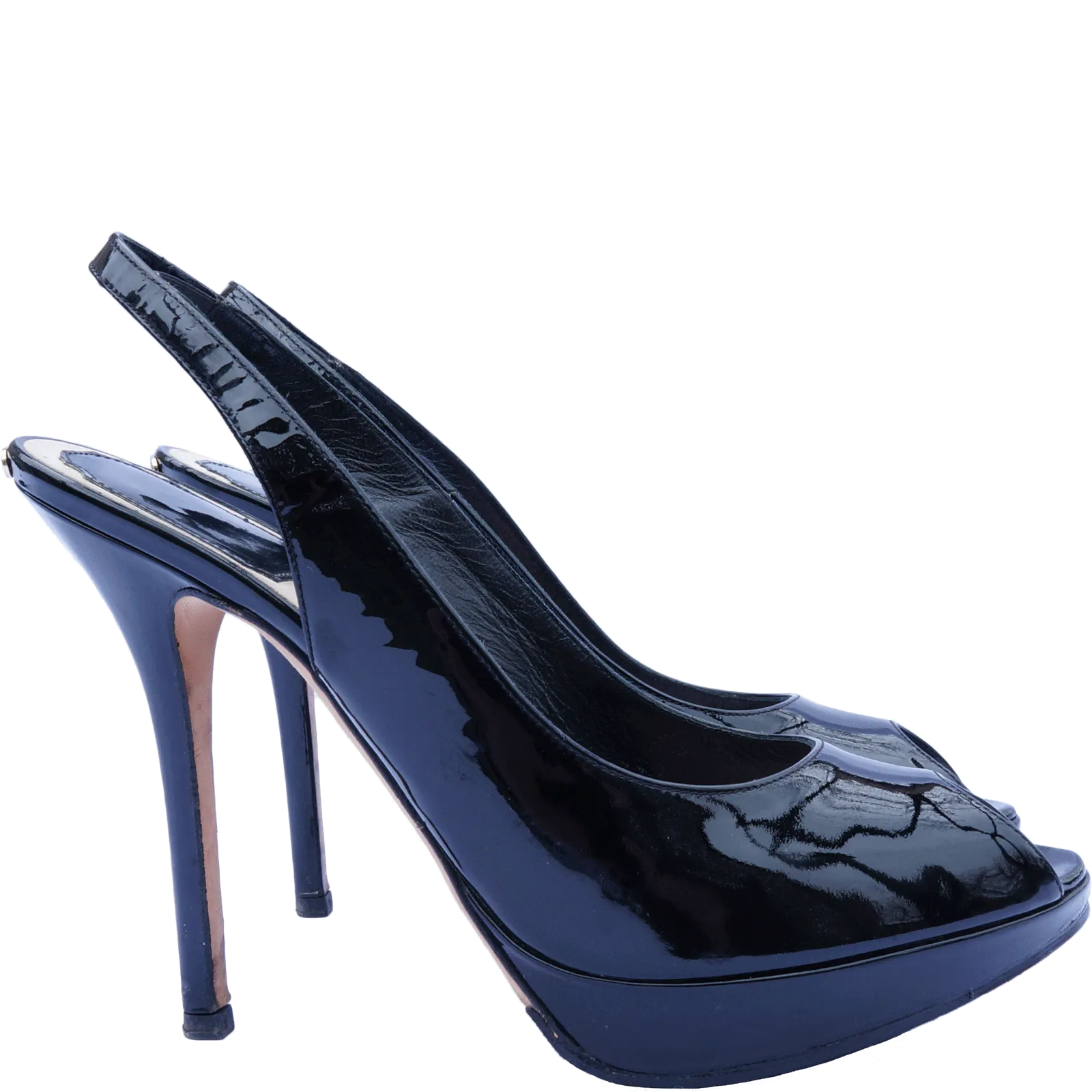 CHRISTIAN DIOR MISS DIOR ESCARPIN LEATHER SLINGBACK PUMPS