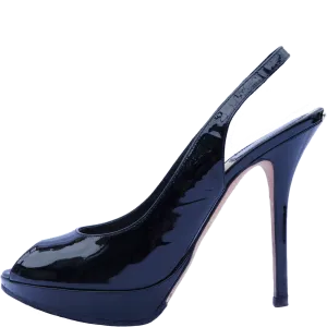 CHRISTIAN DIOR MISS DIOR ESCARPIN LEATHER SLINGBACK PUMPS