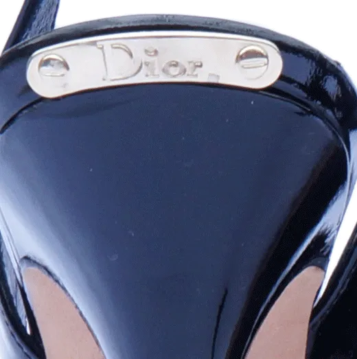 CHRISTIAN DIOR MISS DIOR ESCARPIN LEATHER SLINGBACK PUMPS