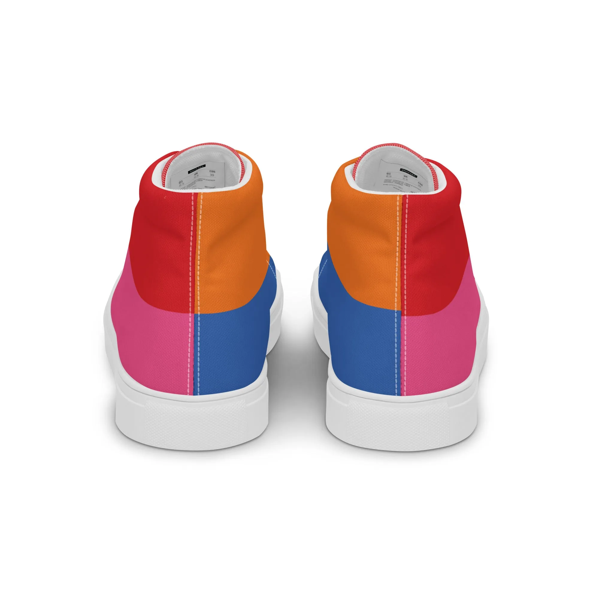 COLORFUL Women's High Top Canvas Shoes (80's Flow)