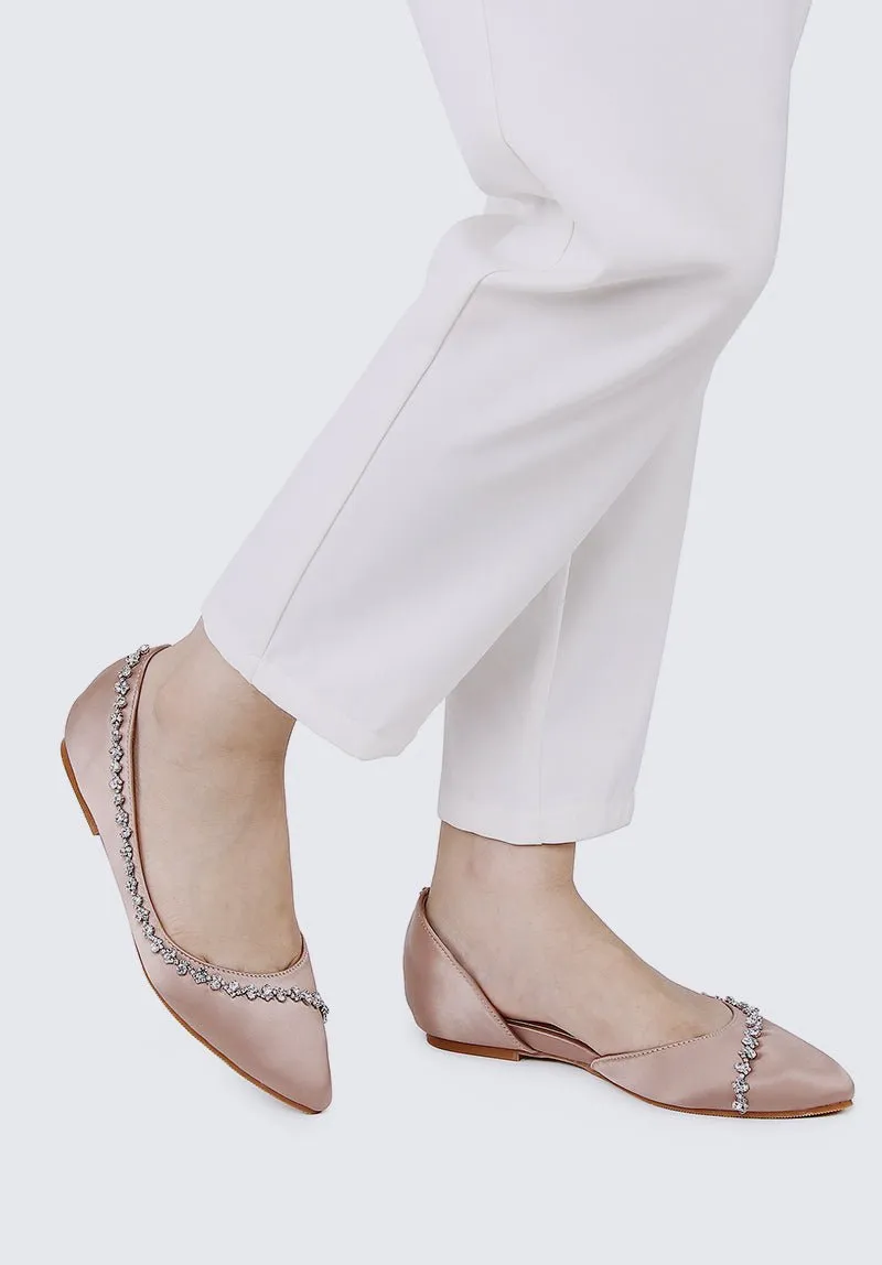 Delilah Comfy Ballerina In Taupe