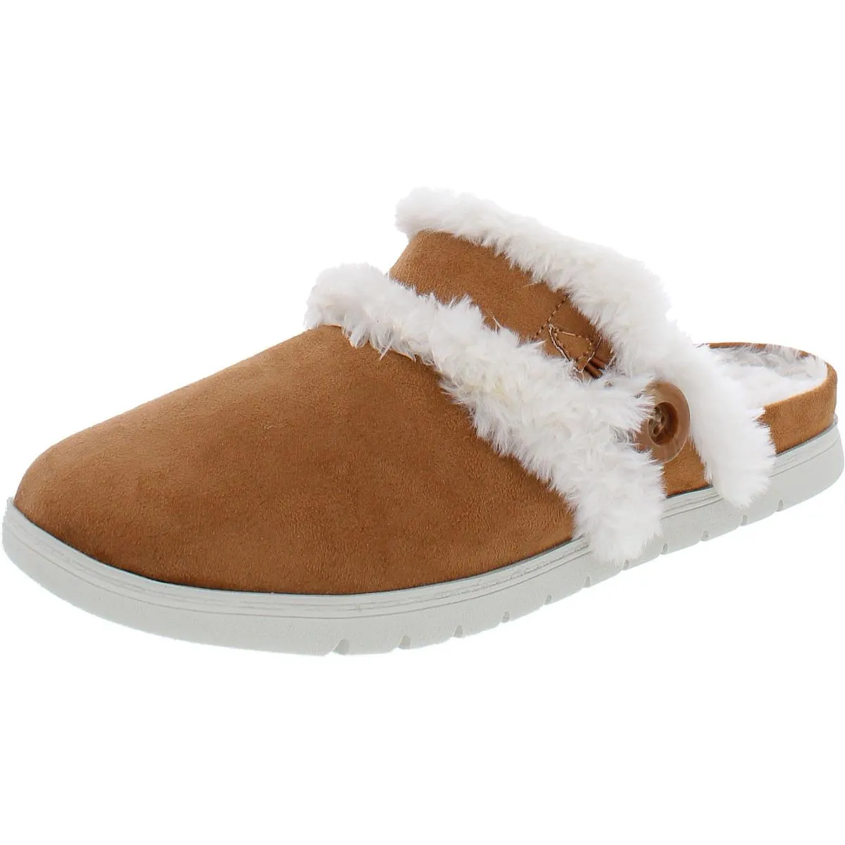 Easy Spirit Womens Season 2 Faux Suede Slide Slippers