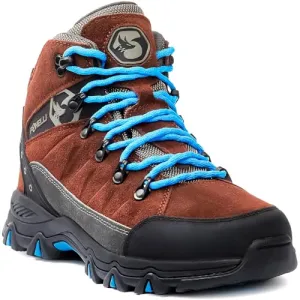 Foxelli Women’s Hiking Boots - Waterproof Lightweight & Breathable Suede Leather Grey