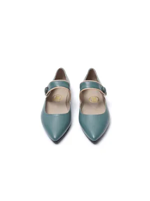 Green Ira Ballet Flats