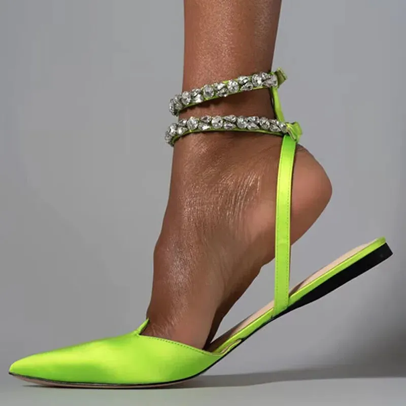 High Status Pointed Toe Flats