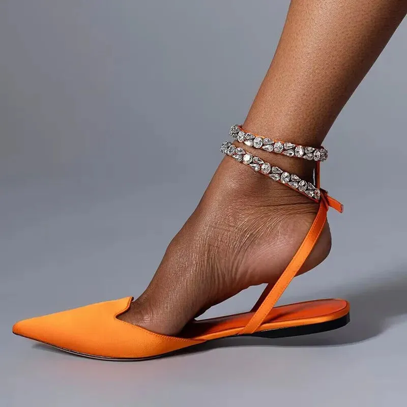 High Status Pointed Toe Flats