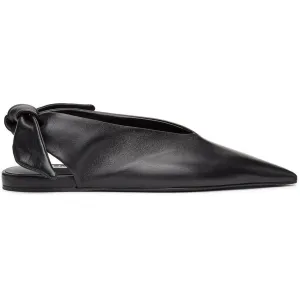 Jil Sander Black Knot Ballerina Flats
