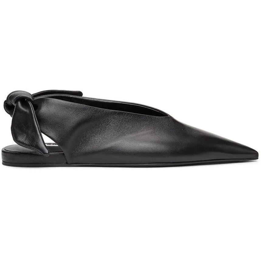Jil Sander Black Knot Ballerina Flats