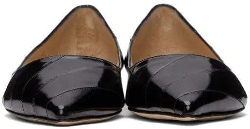Jimmy Choo Black Love Ballerina Flats