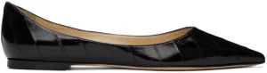 Jimmy Choo Black Love Ballerina Flats