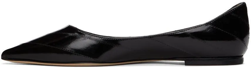 Jimmy Choo Black Love Ballerina Flats