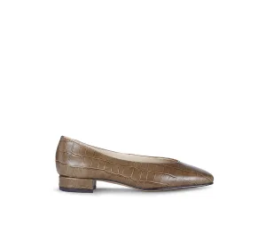 Leeds Taupe Croc