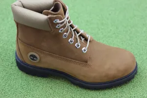 Men's Premium 6 Inch Waterproof Boot - Medium Brown Nubuck Leather