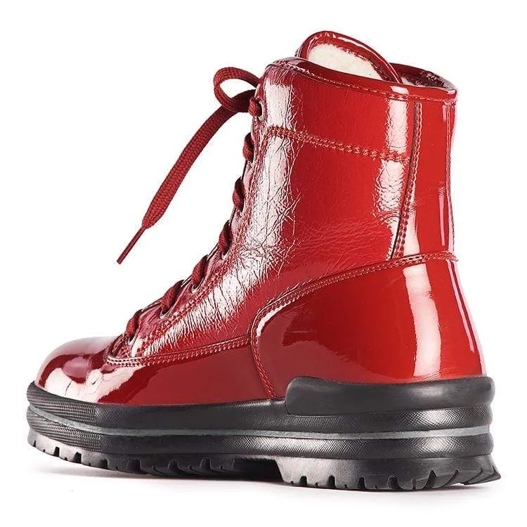 Olang Women's Sound Winter Boots- Red Patent