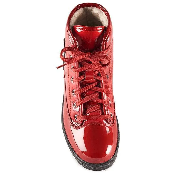 Olang Women's Sound Winter Boots- Red Patent