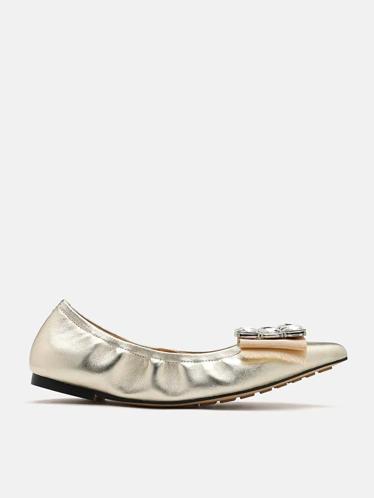 Raquel Diamante Pointed Toe Flats