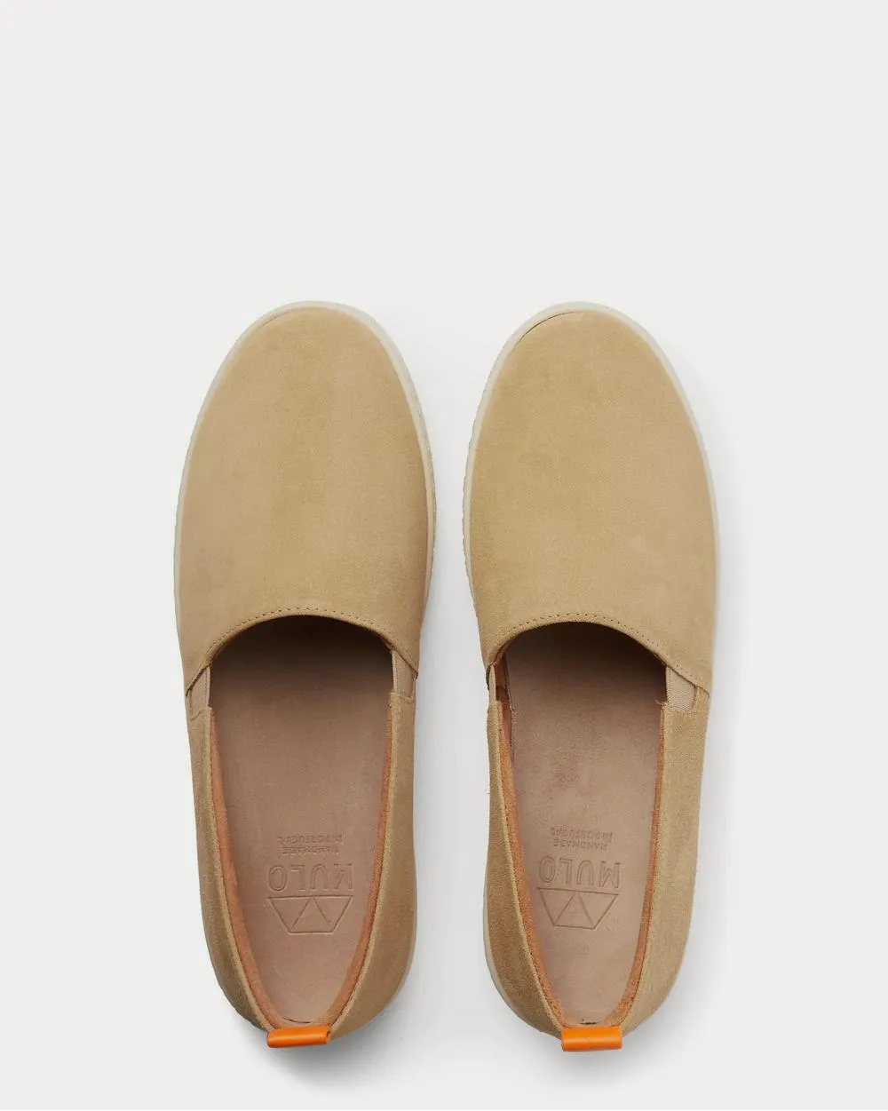 Suede Slip-On  Tan slip on sneakers