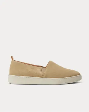 Suede Slip-On  Tan slip on sneakers