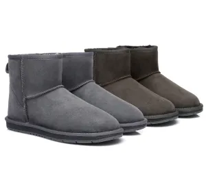 UGG Kids Boots Sheepskin Wool Mini Classic Ankle Boots Water Resistant Nonslip