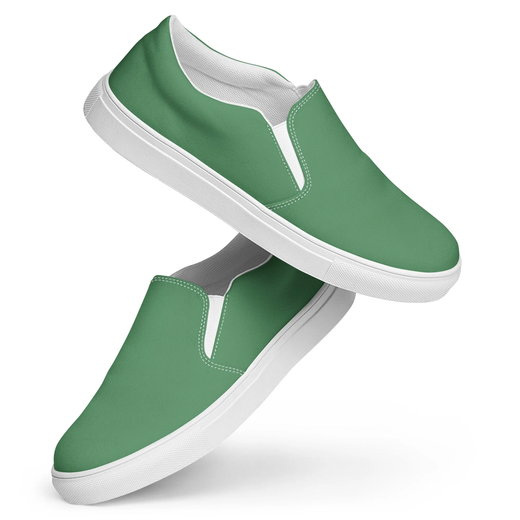 Whirlpool Green Women’s slip-on canvas shoes