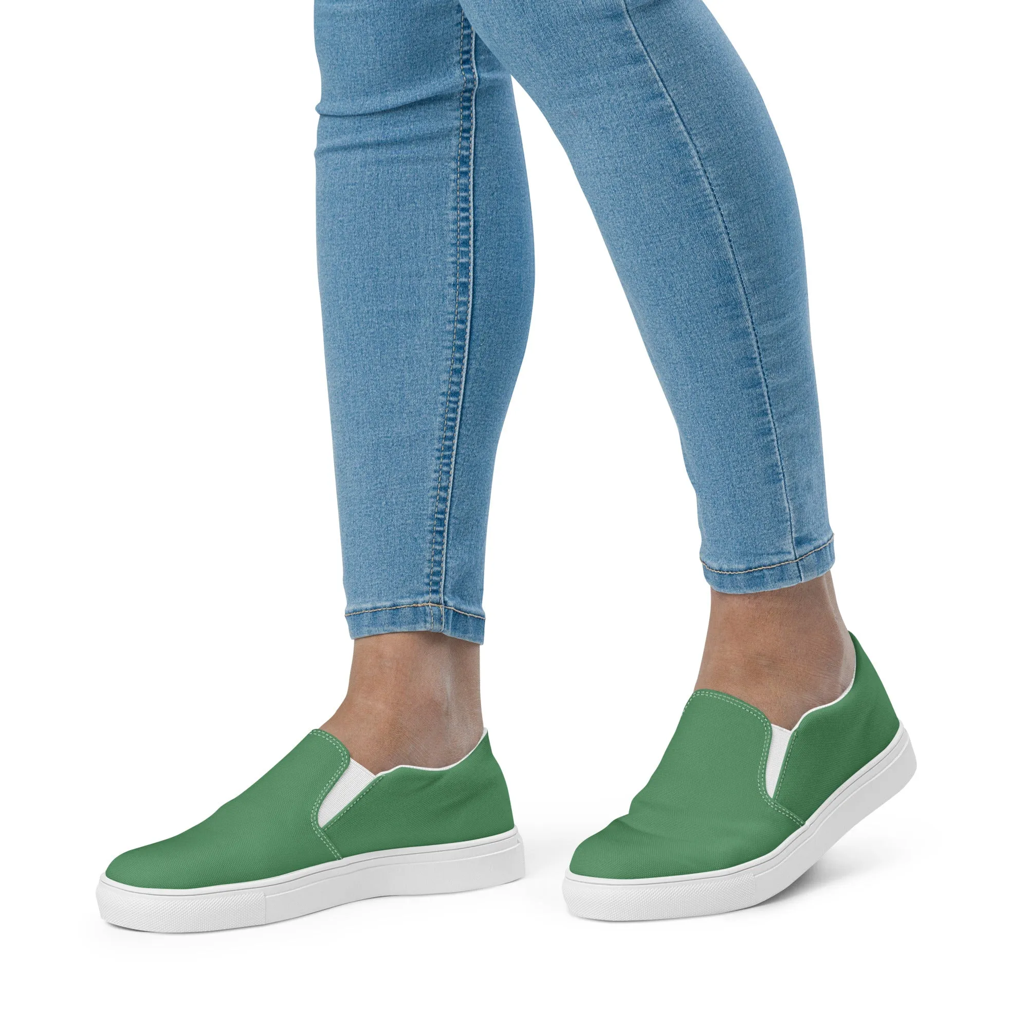 Whirlpool Green Women’s slip-on canvas shoes