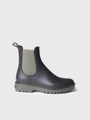 Women's rain Ankle boot in Khaki - CAVOUR