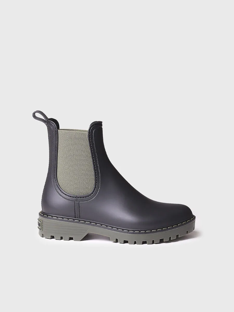 Women's rain Ankle boot in Khaki - CAVOUR