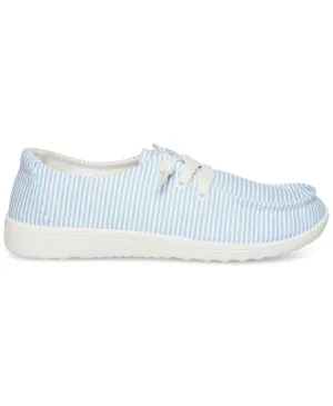Yasmin Comfy Slip-on Sneakers in Blue Stripe